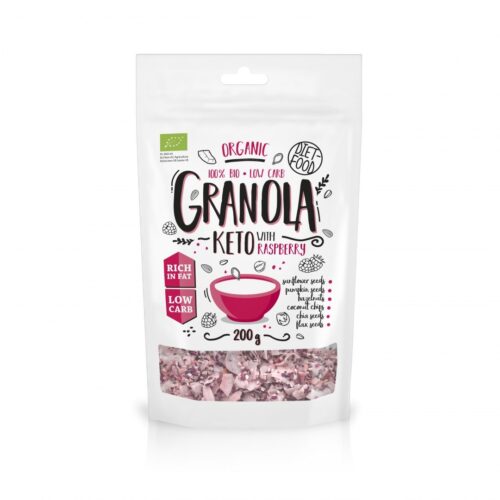 Diet-Food BIO KETO GRANOLA RASPBERRY - 200 g